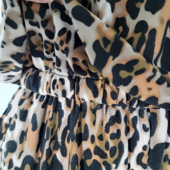 Unbranded Animal Print Sleeveless Jumpsuit Sz M Elastic Waist Pocket Soft Comfy - Picture 4 of 12